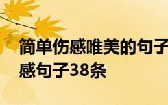 简单伤感唯美的句子说说心情 简单的优美伤感句子38条