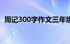 周记300字作文三年级四篇 周记300字作文