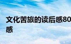 文化苦旅的读后感800字 文化苦旅800字读后感