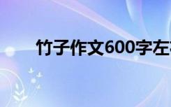 竹子作文600字左右 竹子作文600字