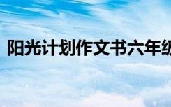 阳光计划作文书六年级电子版 阳光计划作文