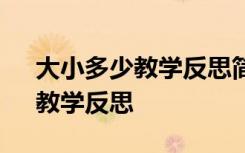 大小多少教学反思简短100字 《大小多少》教学反思