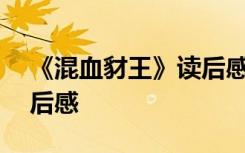 《混血豺王》读后感300字 《混血豺王》读后感