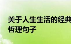 关于人生生活的经典哲理说说大全 生活人生哲理句子