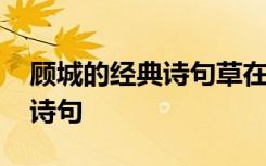 顾城的经典诗句草在结它的种子 顾城的经典诗句