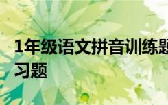 1年级语文拼音训练题 一年级语文汉语拼音练习题