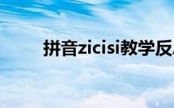 拼音zicisi教学反思 拼音zicisi教案