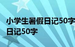 小学生暑假日记50字30篇 sf 小学生暑假优秀日记50字