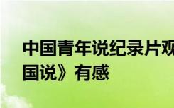 中国青年说纪录片观后感600字 观《青年中国说》有感