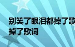 别笑了眼泪都掉了歌词完整版 别笑了眼泪都掉了歌词