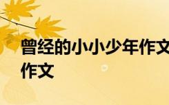 曾经的小小少年作文500字 曾经的小小少年作文