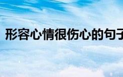 形容心情很伤心的句子 形容心情伤感的句子