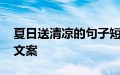 夏日送清凉的句子短句唯美 夏日送清凉的好文案