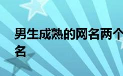 男生成熟的网名两个字带风的 男生成熟的网名