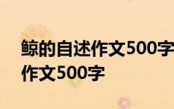 鲸的自述作文500字说明文怎么写 鲸的自述作文500字