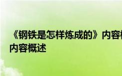 《钢铁是怎样炼成的》内容概述50字 《钢铁是怎样炼成的》内容概述