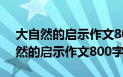 大自然的启示作文800字坚持怎么写的 大自然的启示作文800字