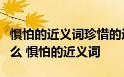 惧怕的近义词珍惜的近义词想变的近义词是什么 惧怕的近义词