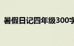 暑假日记四年级300字大全 暑假日记四年级