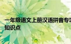 一年级语文上册汉语拼音专项训练 一年级上册语文汉语拼音知识点