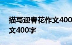 描写迎春花作文400字三年级 描写迎春花作文400字