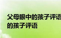 父母眼中的孩子评语怎么写幼儿园 父母眼中的孩子评语