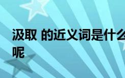 汲取 的近义词是什么词 汲取的近义词有哪些呢