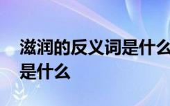 滋润的反义词是什么准确答案 滋润的反义词是什么