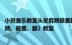 小班音乐教案头发肩膀膝盖脚教案 小班音乐活动《头发、肩膀、膝盖、脚》教案