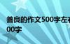 善良的作文500字左右的题目 与善良的作文500字