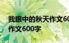 我眼中的秋天作文600字左右 我眼中的秋天作文600字