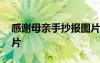 感谢母亲手抄报图片模板 感谢母亲手抄报图片