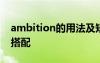 ambition的用法及短语 ambition的用法及搭配