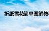 折纸雪花简单图解教程 折纸雪花简单图解