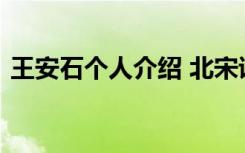 王安石个人介绍 北宋诗人王安石的个人简介