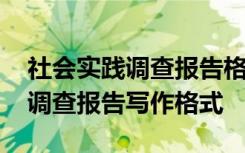 社会实践调查报告格式与注意事项 社会实践调查报告写作格式