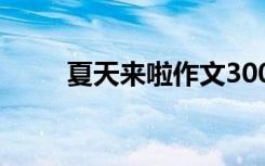 夏天来啦作文300字 夏天来啦作文