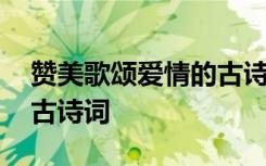 赞美歌颂爱情的古诗词名句 赞美歌颂爱情的古诗词