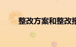 整改方案和整改报告模板 整改方案