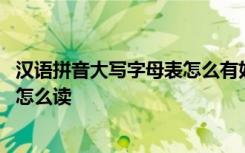 汉语拼音大写字母表怎么有好几种读法 汉语拼音大写字母该怎么读