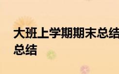 大班上学期期末总结家长会 大班上学期期末总结