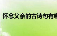 怀念父亲的古诗句有哪些 怀念父亲的古诗句