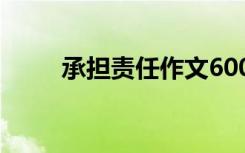 承担责任作文600字 承担责任作文