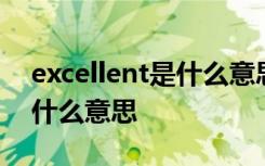 excellent是什么意思中文翻译 excellent是什么意思