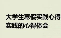 大学生寒假实践心得体会1500字 大学生寒假实践的心得体会