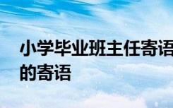 小学毕业班主任寄语一句话 小学毕业班主任的寄语