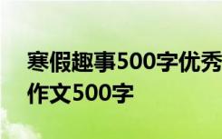 寒假趣事500字优秀作文初二 寒假趣事初二作文500字