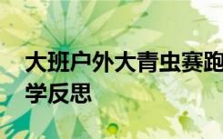 大班户外大青虫赛跑活动反思 《大青虫》教学反思