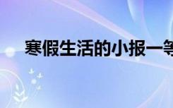 寒假生活的小报一等奖 寒假生活的小报