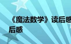 《魔法数学》读后感600字 《魔法数学》读后感